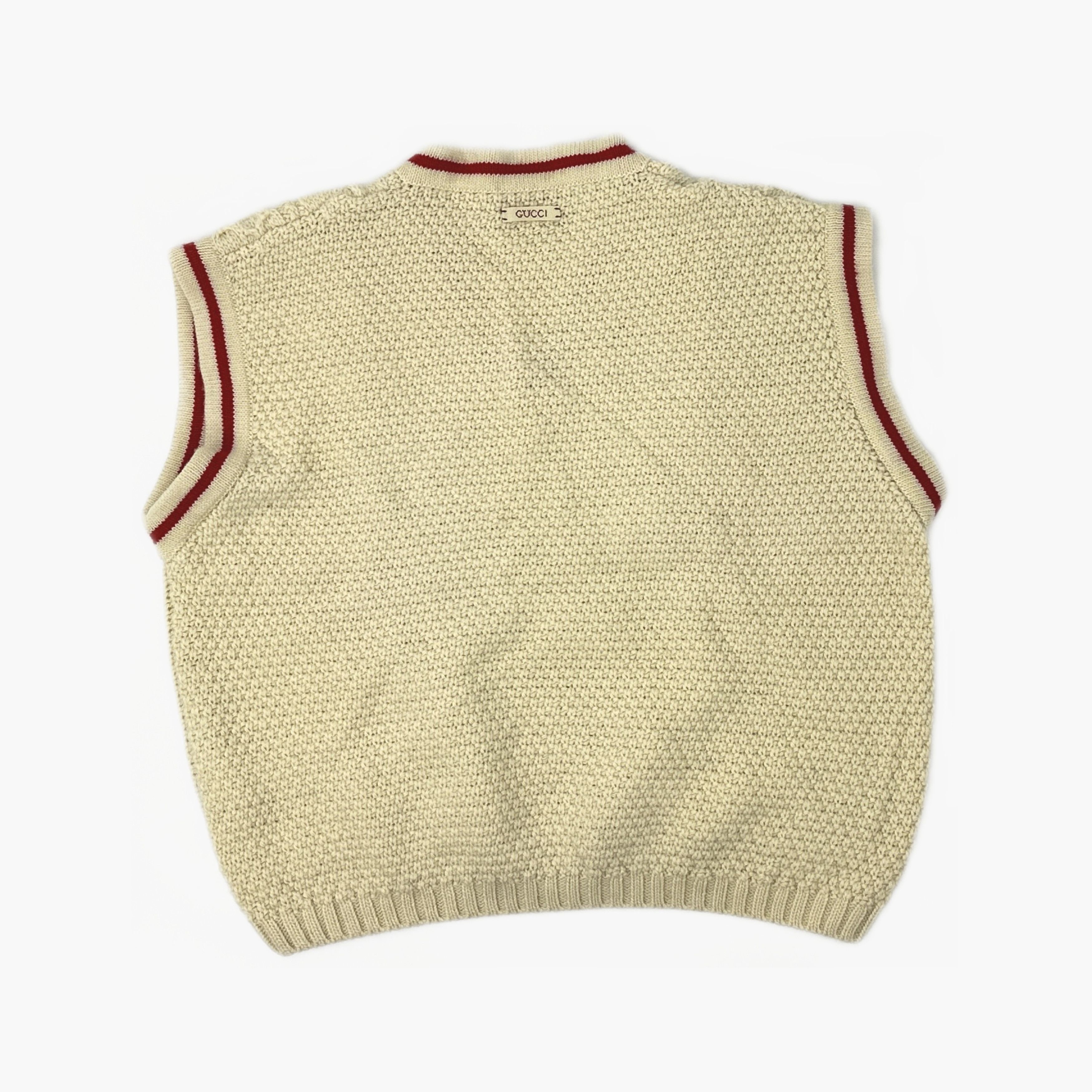 Gucci Gucci Cable Knit V-Neck Sweater Vest Size L Size US L / EU 52-54 / 3 - 2 Thumbnail