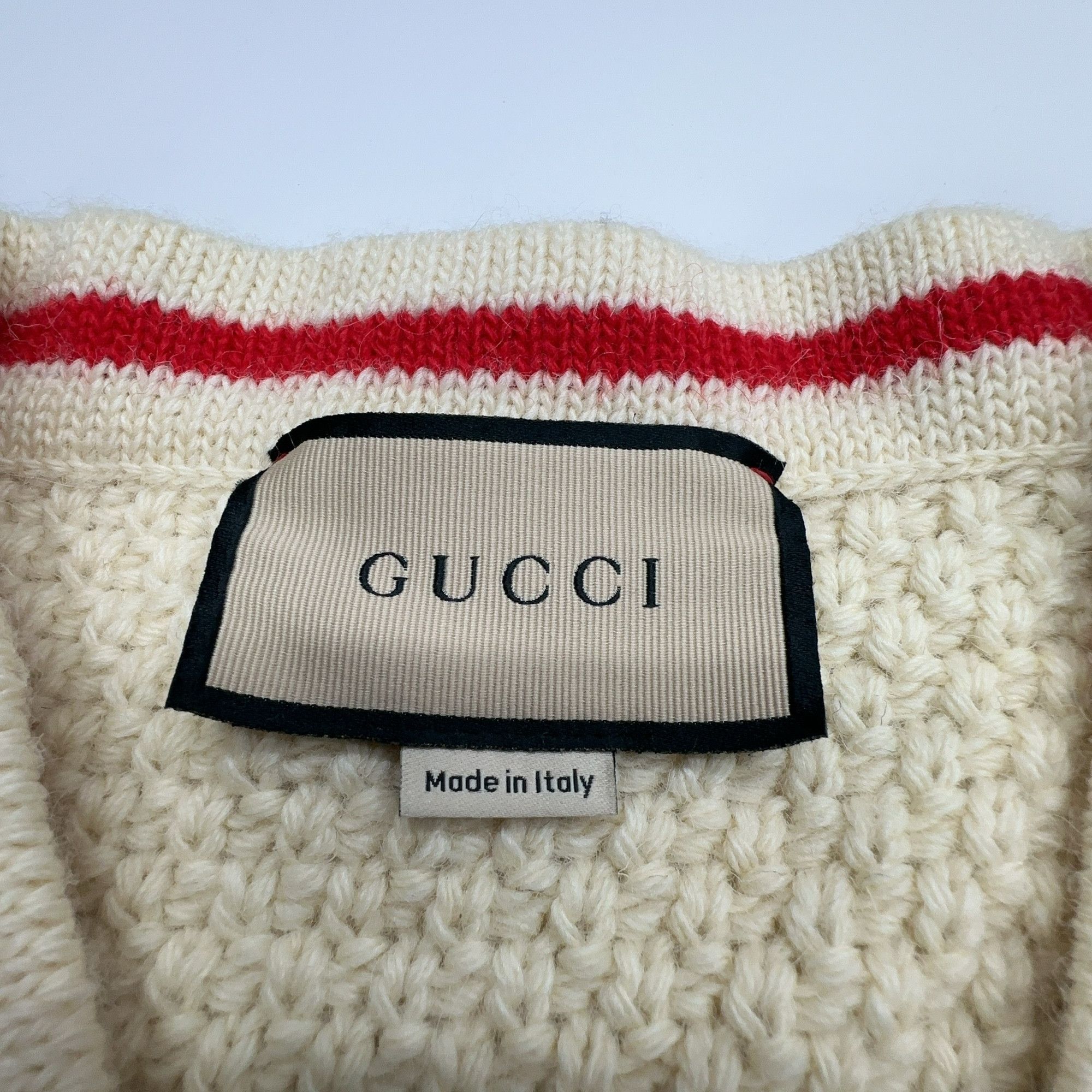 Gucci Gucci Cable Knit V-Neck Sweater Vest Size L Size US L / EU 52-54 / 3 - 5 Thumbnail