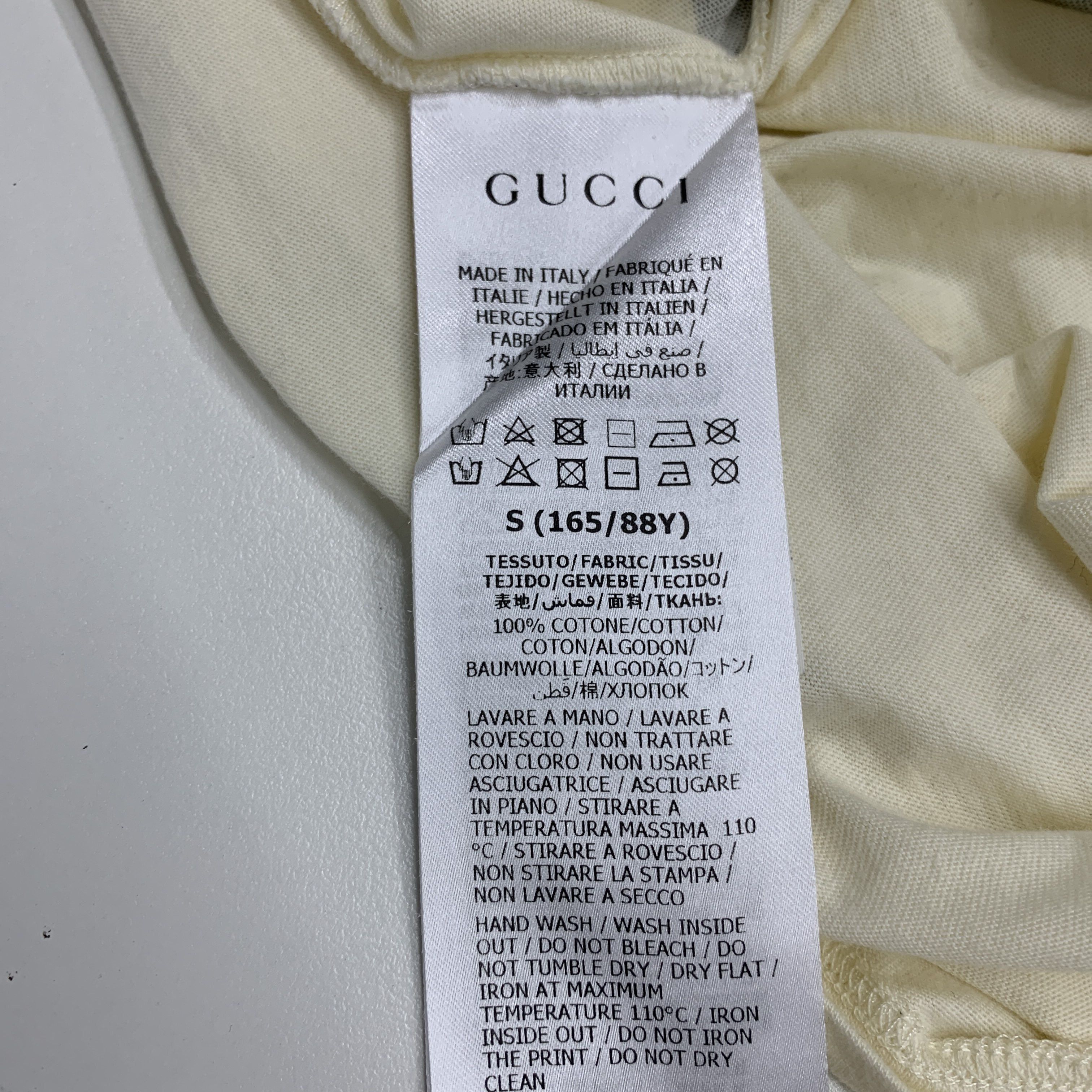Gucci Gucci Logo Graphic Short Sleeve T-Shirt Size S Size S / US 4 / IT 40 - 4 Thumbnail