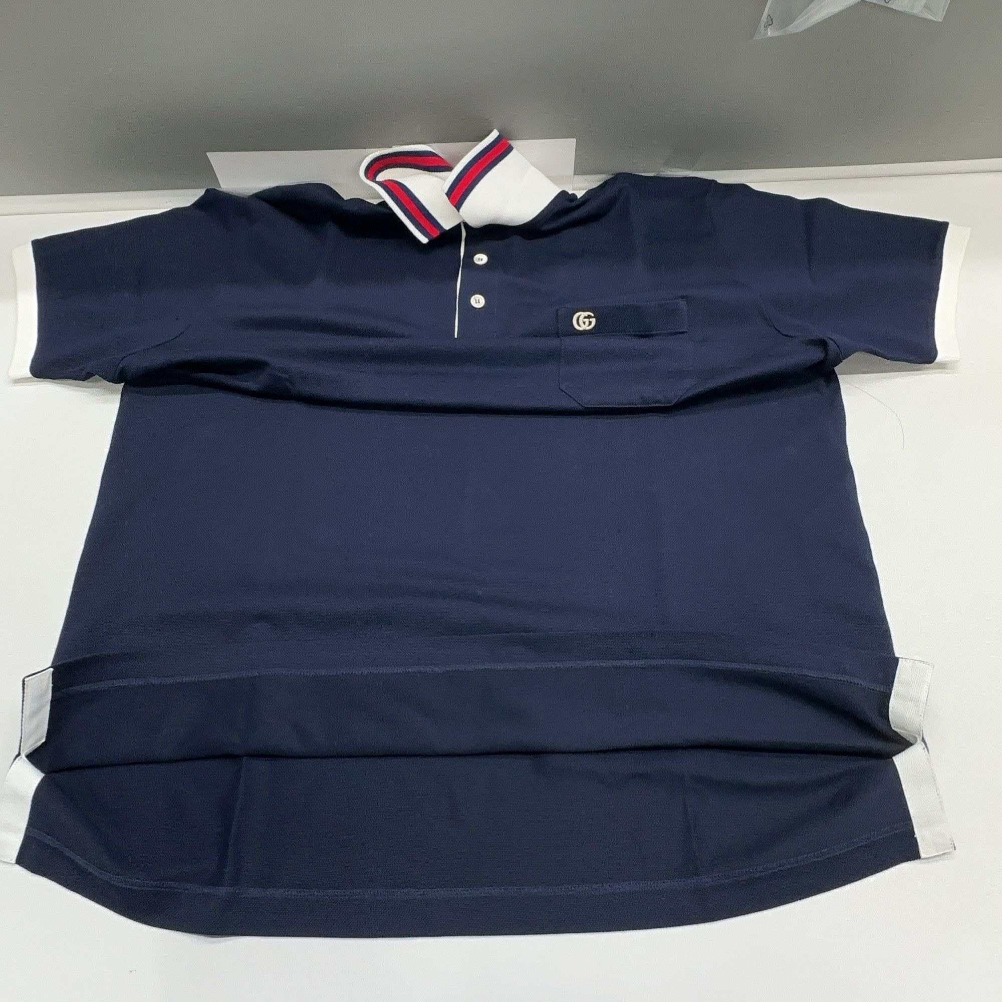 Gucci Gucci Contrast Collar Polo Shirt Size XL Size US XL / EU 56 / 4 - 10 Thumbnail