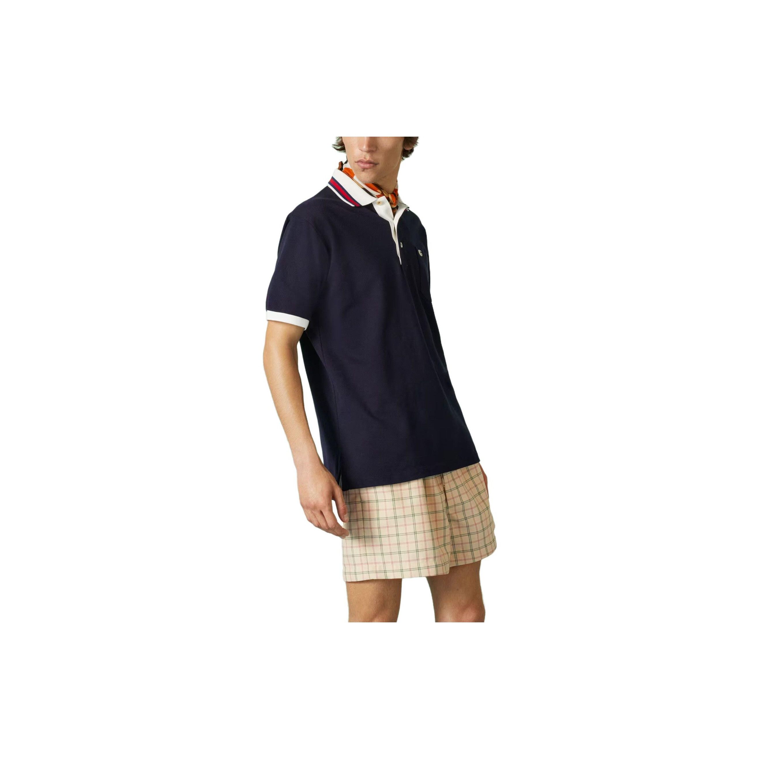Gucci Gucci Contrast Collar Polo Shirt Size XL Size US XL / EU 56 / 4 - 12 Thumbnail