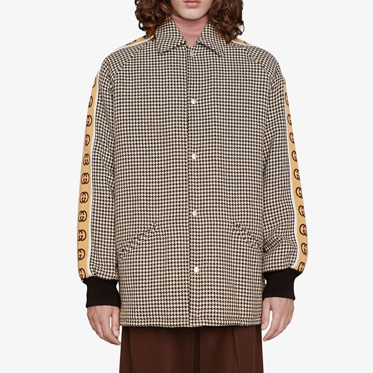 Gucci Gucci Houndstooth Logo Tape Jacket Size M Size US M / EU 48-50 / 2 - 5 Thumbnail