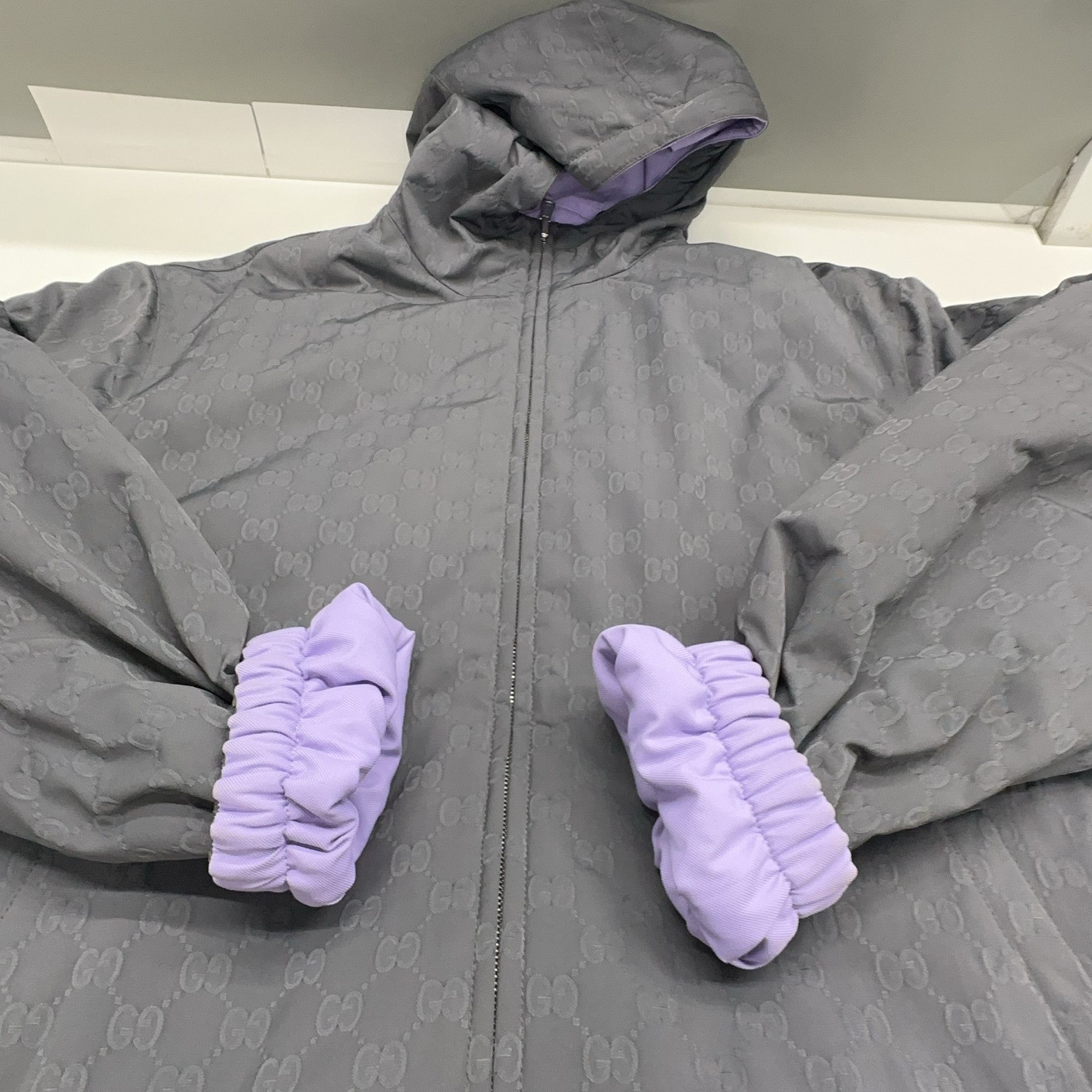 Gucci Gucci Reversible GG Logo Hooded Jacket Size 46 Size US S / EU 44-46 / 1 - 11 Thumbnail