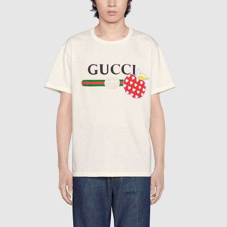 Gucci Gucci Apple Print T-Shirt Size M Size US M / EU 48-50 / 2 - 6 Thumbnail