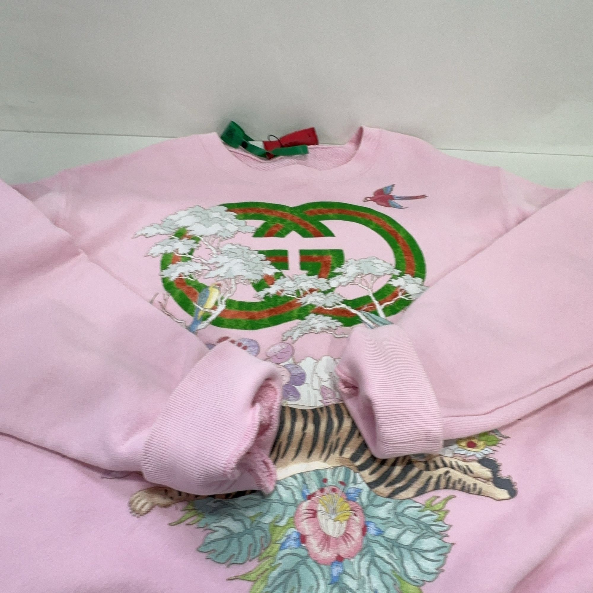 Gucci Gucci Tiger Print GG Sweatshirt Size L Size L / US 10 / IT 46 - 10 Thumbnail