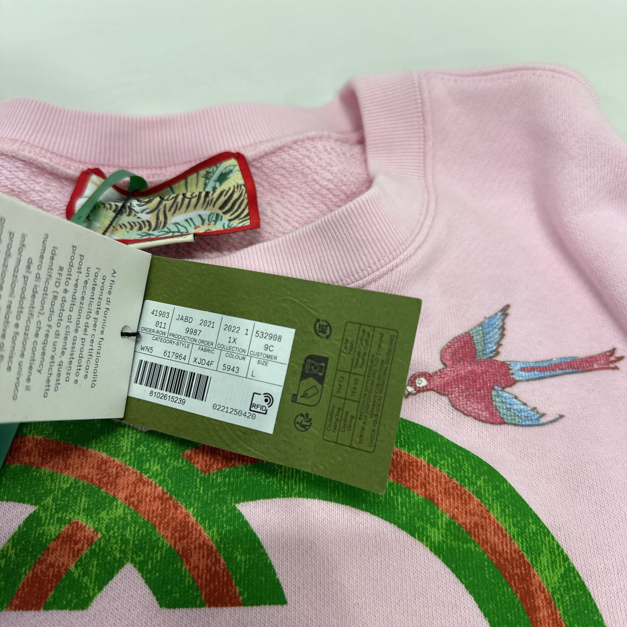 Gucci Gucci Tiger Print GG Sweatshirt Size L Size L / US 10 / IT 46 - 5 Thumbnail