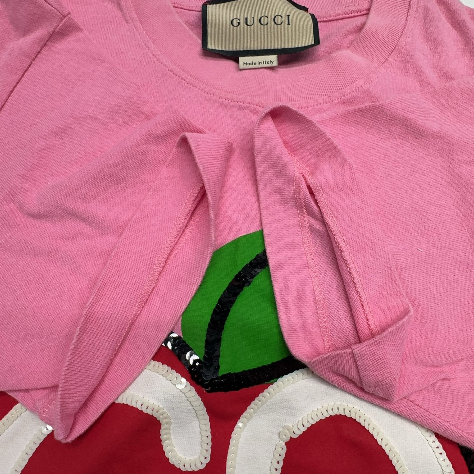 Gucci Gucci Apple Sequin T-Shirt Size S Size S / US 4 / IT 40 - 10 Thumbnail