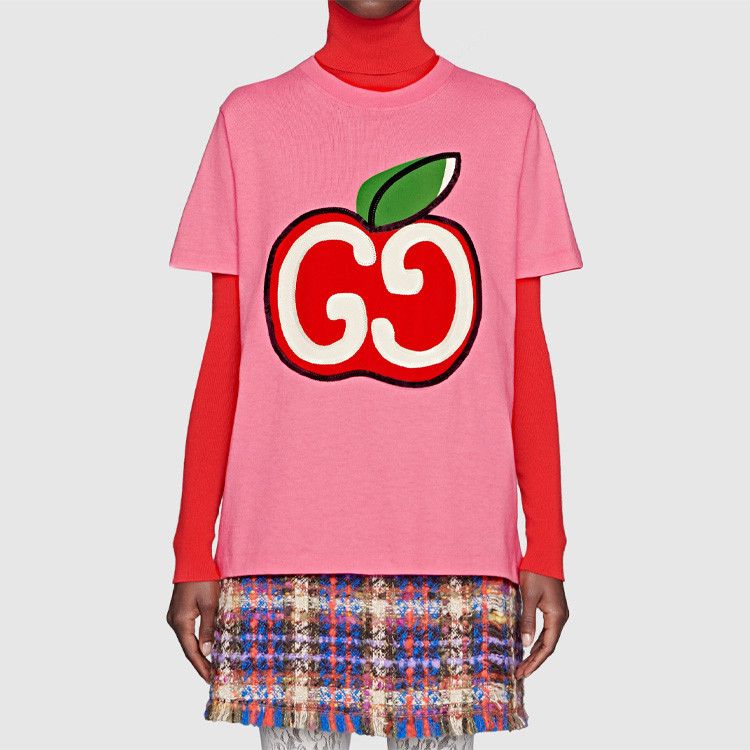 Gucci Gucci Apple Sequin T-Shirt Size S Size S / US 4 / IT 40 - 13 Thumbnail