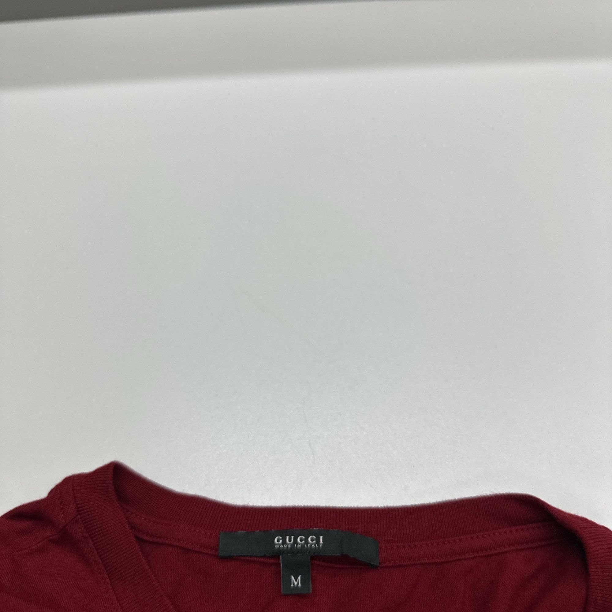 Gucci Gucci Crest Logo T-Shirt Red Size M Size US M / EU 48-50 / 2 - 3 Thumbnail