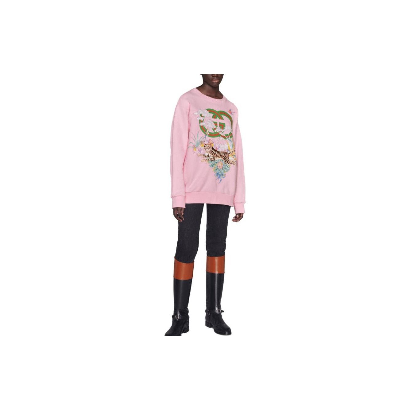 Gucci Gucci Pink Tiger Graphic Sweatshirt Size M Size M / US 6-8 / IT 42-44 - 10 Thumbnail