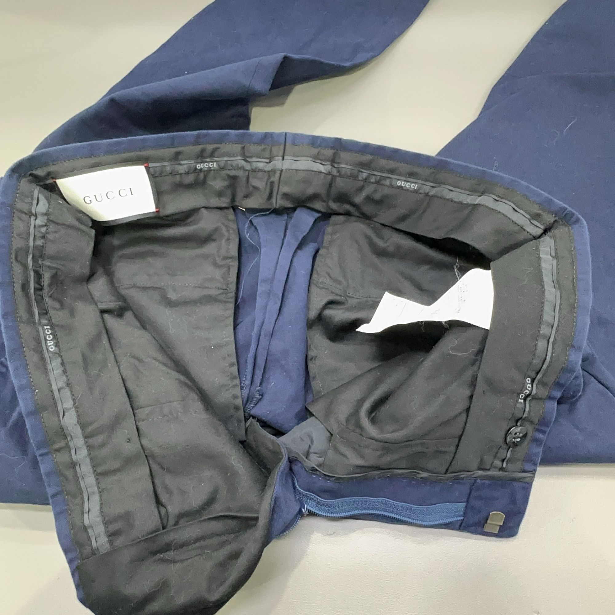 Gucci Gucci Blue Cotton Casual Pants Size 34 Size US 34 / EU 50 - 5 Thumbnail