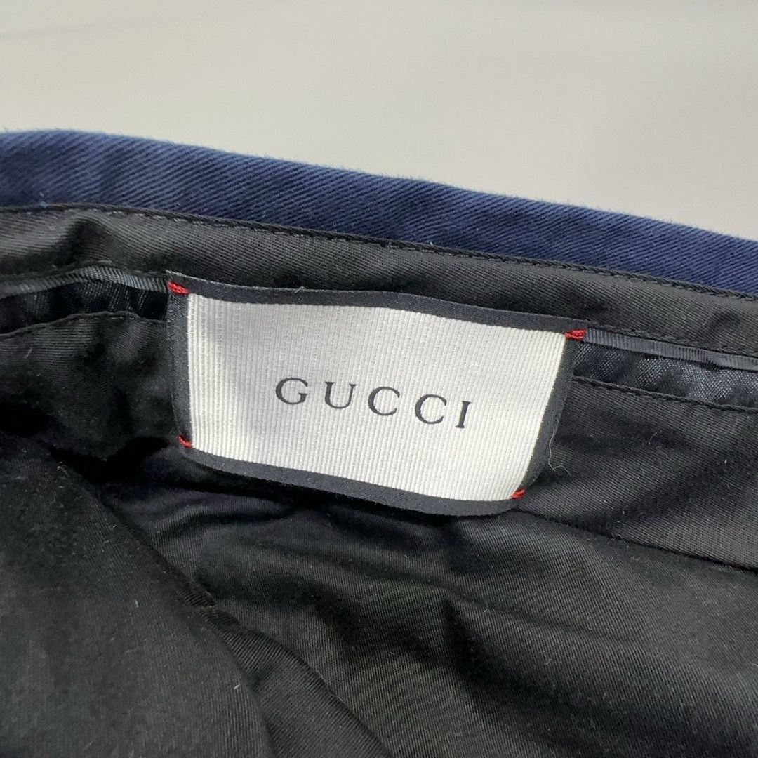 Gucci Gucci Blue Cotton Casual Pants Size 34 Size US 34 / EU 50 - 3 Thumbnail