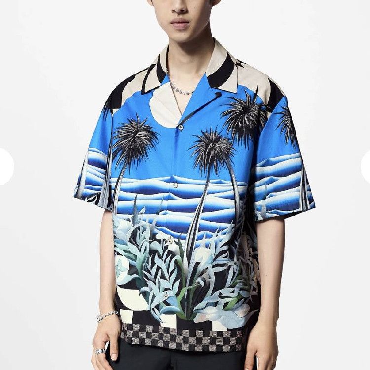 Louis Vuitton Louis Vuitton Landscape Print Shirt Size L Size US L / EU 52-54 / 3 - 8 Thumbnail