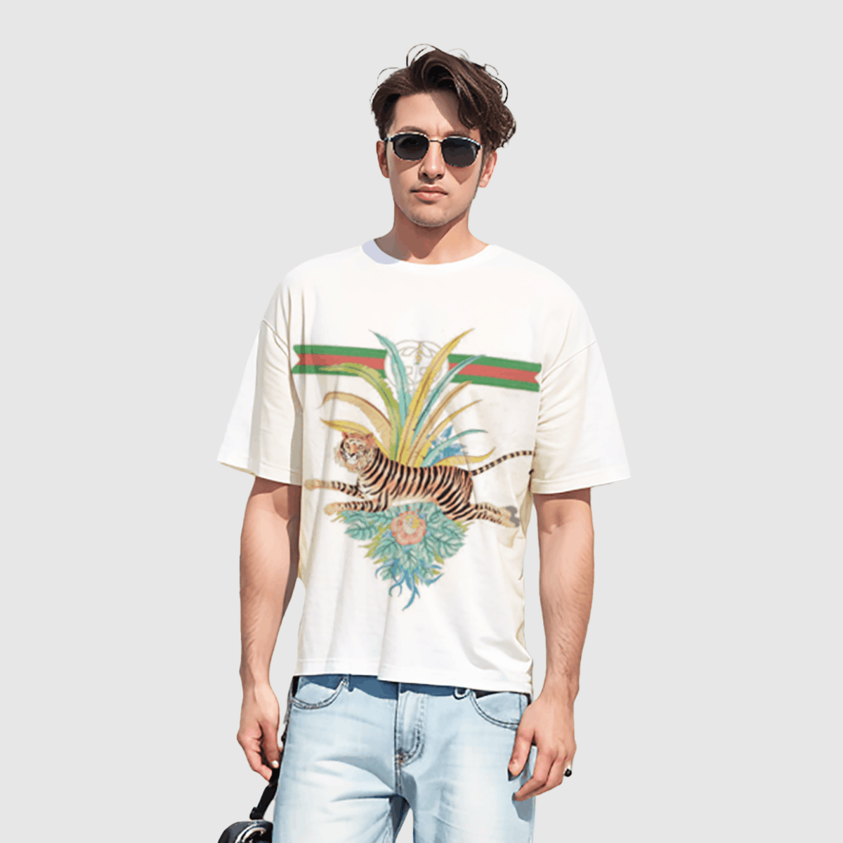 Gucci Gucci Tiger Print T-Shirt Size XS Size US XS / EU 42 / 0 - 7 Thumbnail
