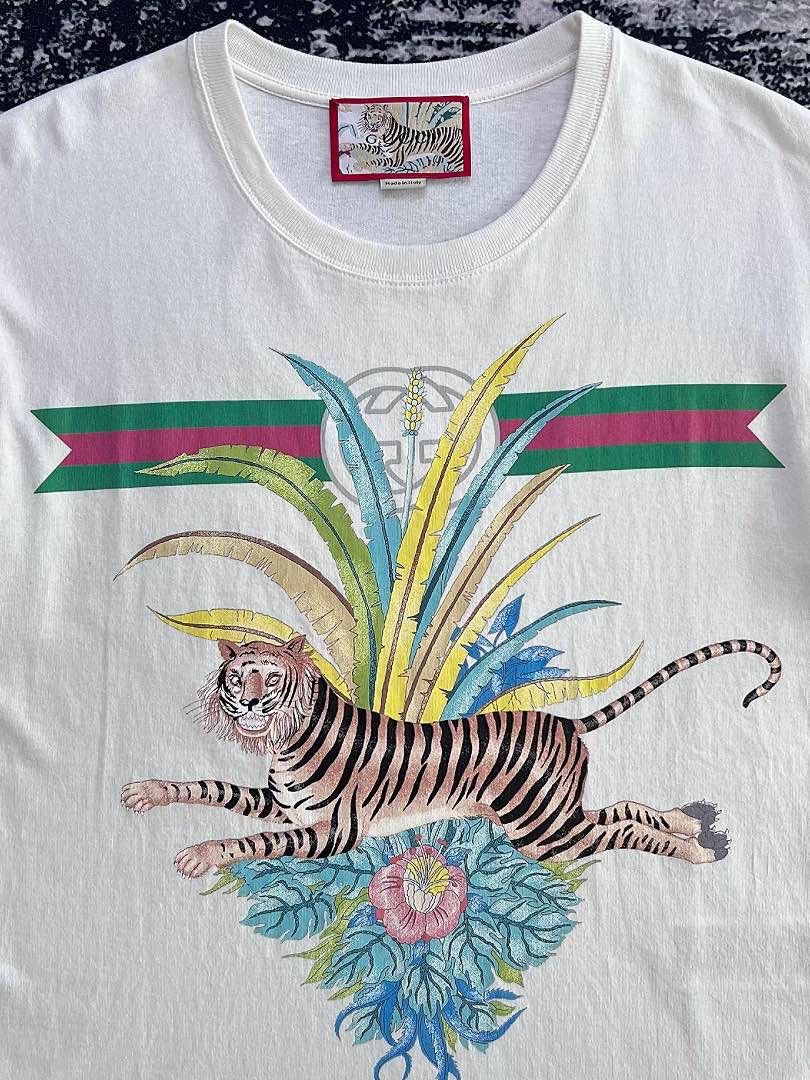 Gucci Gucci Tiger Print T-Shirt Size XS Size US XS / EU 42 / 0 - 5 Thumbnail