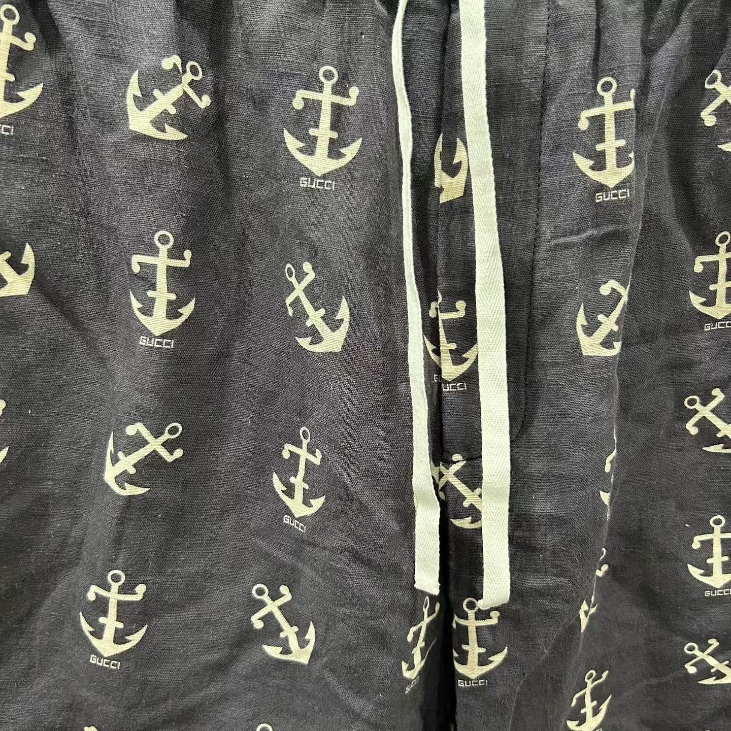 Gucci Gucci Anchor Print Drawstring Shorts Size 28 Size US 28 / EU 44 - 5 Thumbnail