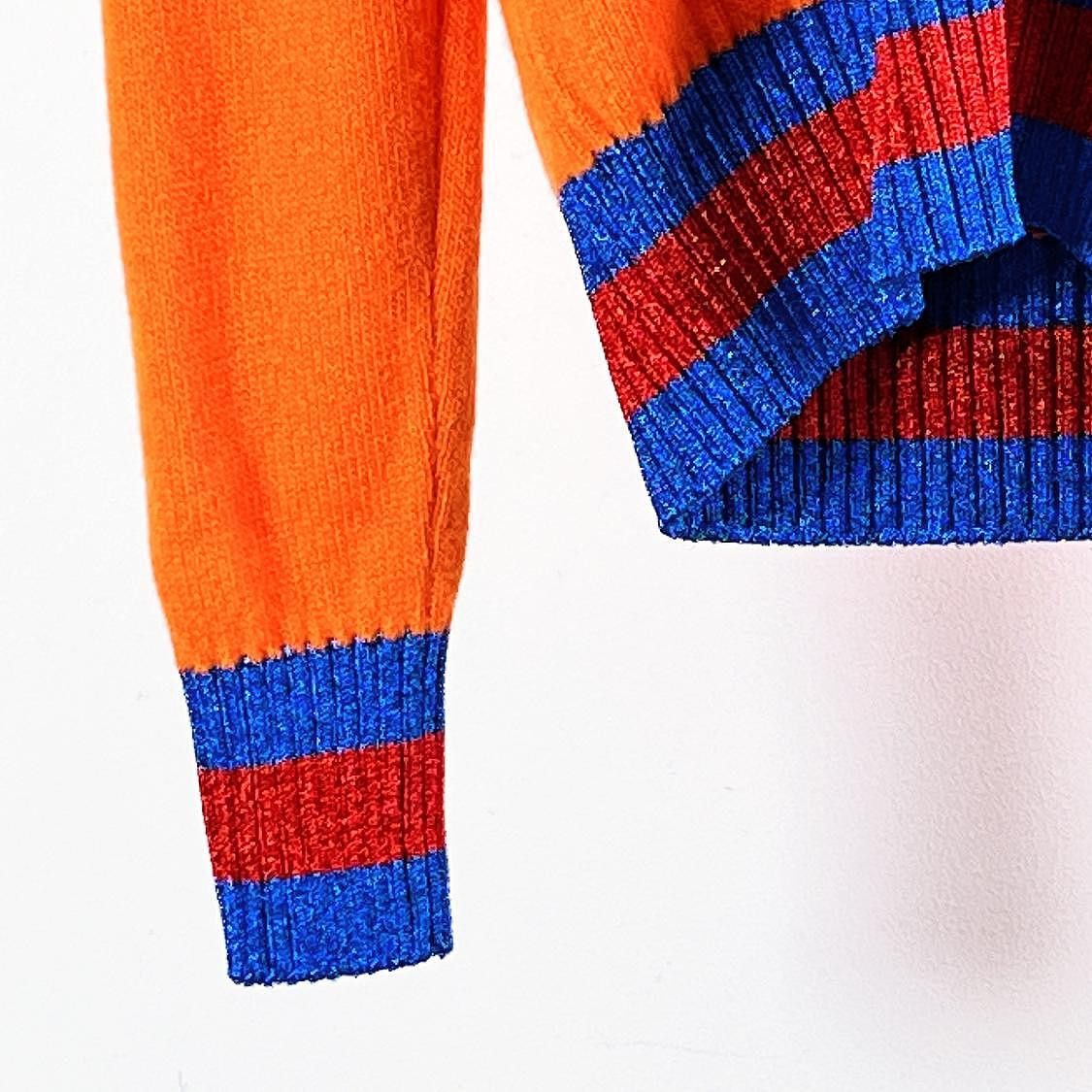 Gucci Gucci Orange V-Neck Sweater Size S Size S / US 4 / IT 40 - 6 Thumbnail