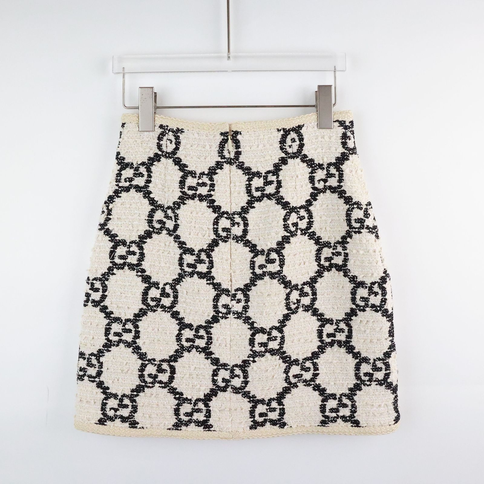 Gucci Gucci GG Pattern Tweed Mini Skirt Size 36 Size 25" / US 0 / IT 36 - 2 Thumbnail