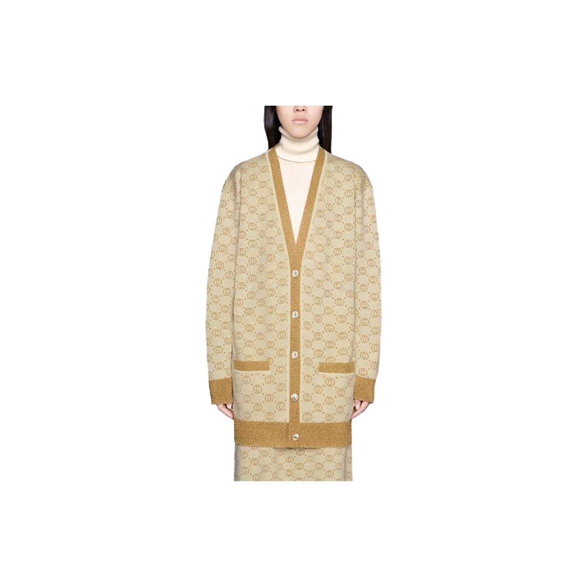 Gucci Gucci GG Metallic Wool Cardigan Size S Size S / US 4 / IT 40 - 6 Thumbnail