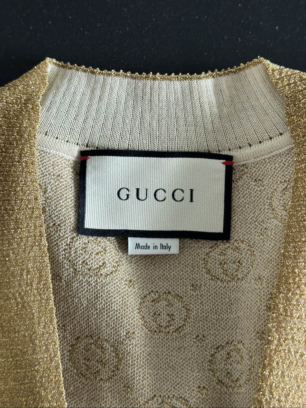 Gucci Gucci GG Metallic Wool Cardigan Size S Size S / US 4 / IT 40 - 3 Thumbnail