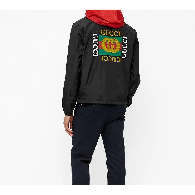 Gucci Gucci Logo Hooded Jacket Size M Size US M / EU 48-50 / 2 - 8 Thumbnail