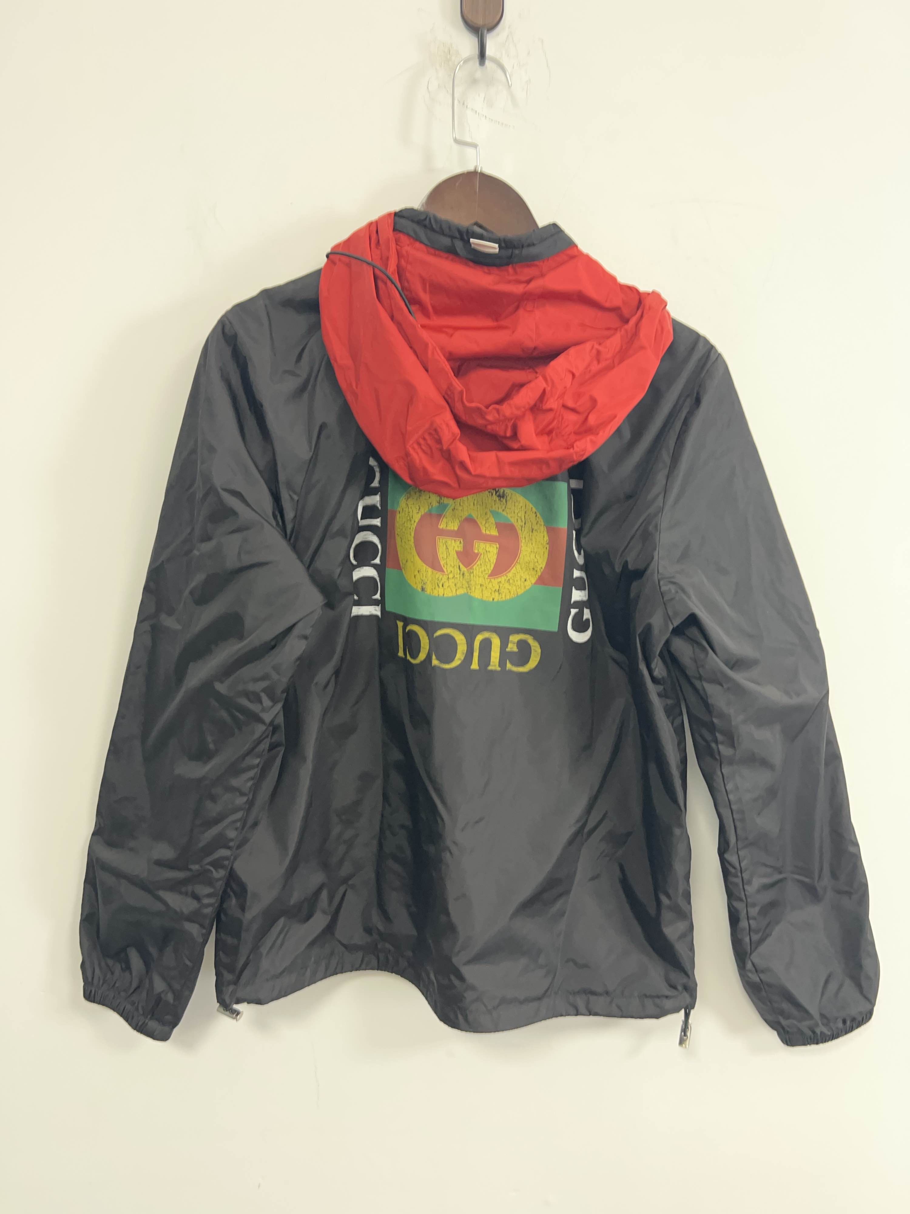 Gucci Gucci Logo Hooded Jacket Size M Size US M / EU 48-50 / 2 - 2 Thumbnail
