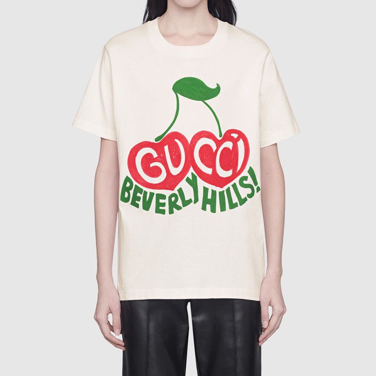 Gucci Gucci Beverly Hills Cherry T-Shirt Size XS Size XS / US 0-2 / IT 36-38 - 10 Thumbnail