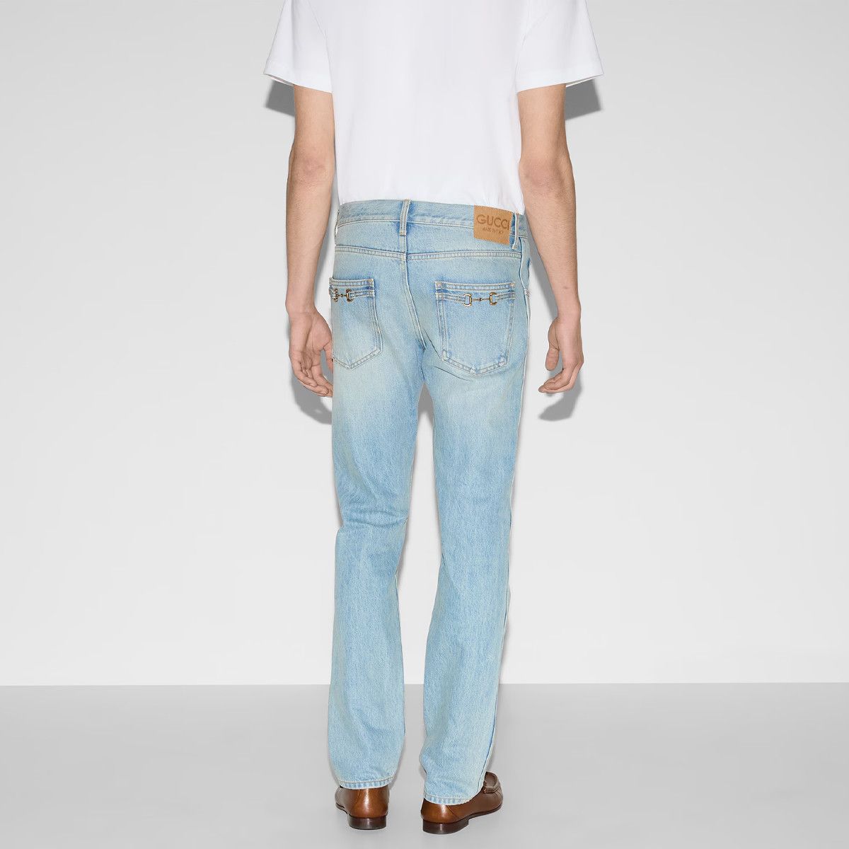 Gucci Gucci Horsebit Detail Denim Jeans Size 30 Size US 30 / EU 46 - 9 Thumbnail