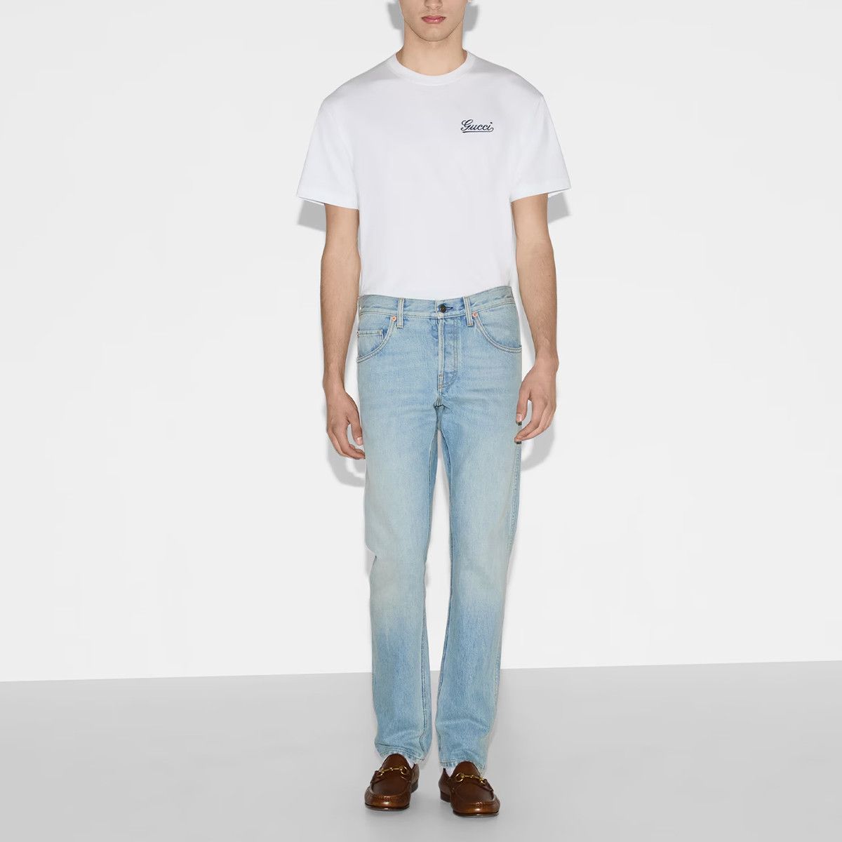 Gucci Gucci Horsebit Detail Denim Jeans Size 30 Size US 30 / EU 46 - 8 Thumbnail