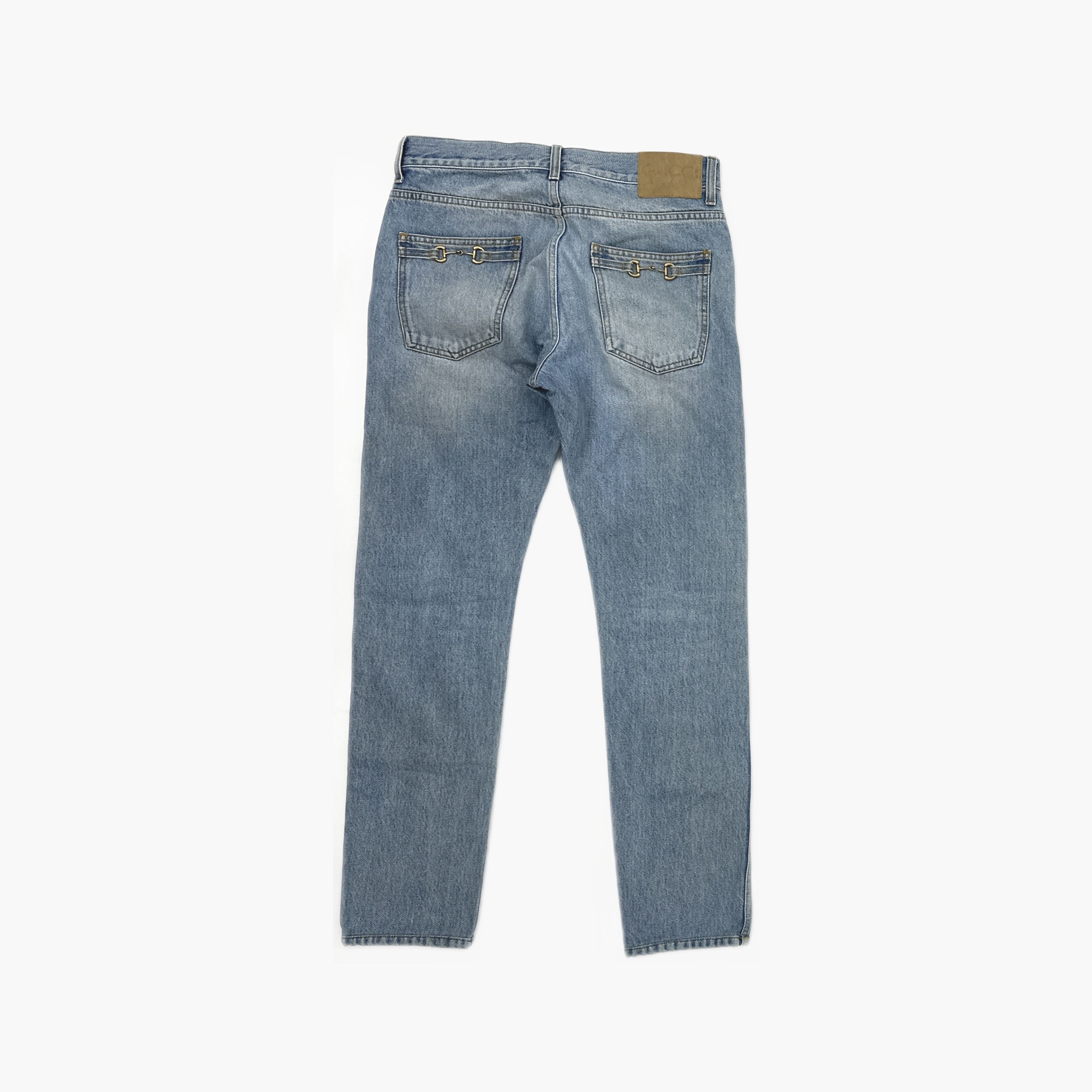 Gucci Gucci Horsebit Detail Denim Jeans Size 30 Size US 30 / EU 46 - 2 Thumbnail