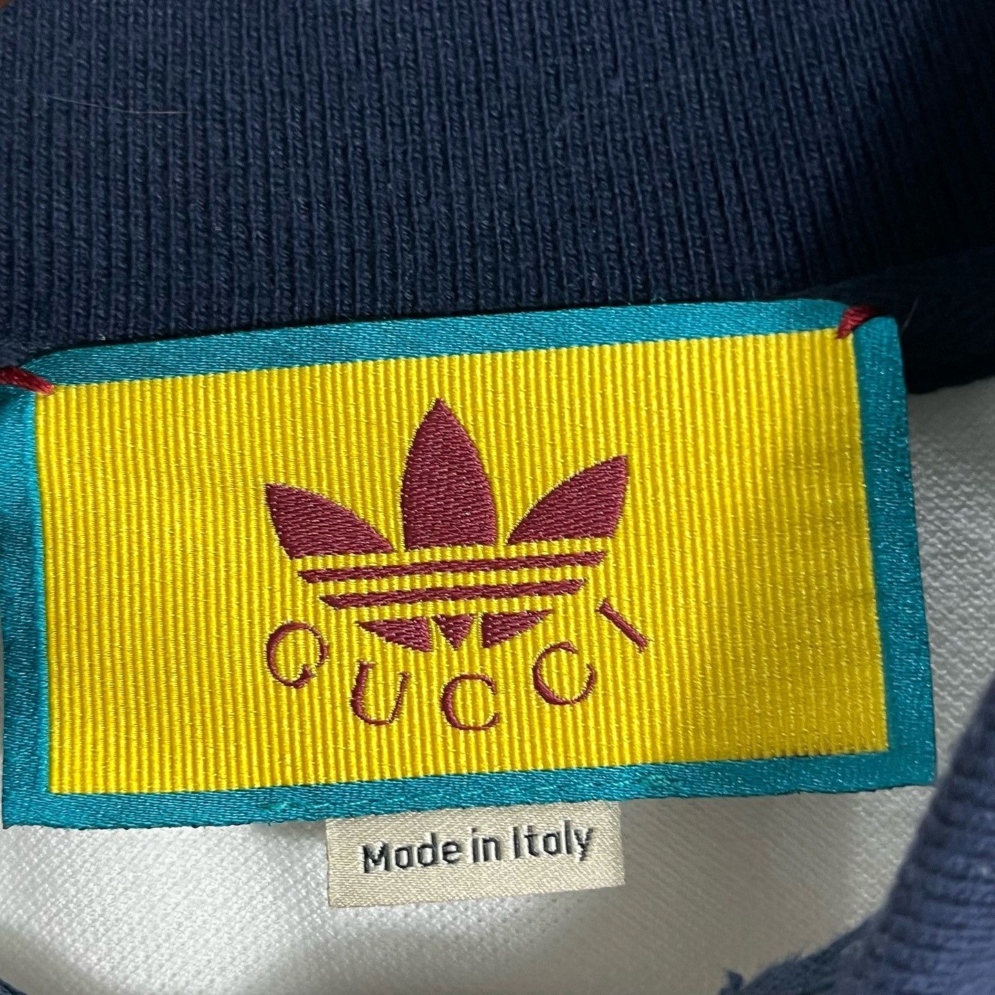 Adidas × Gucci Gucci x Adidas Embroidered Logo Long Sleeve Polo Size M Size US M / EU 48-50 / 2 - 3 Thumbnail