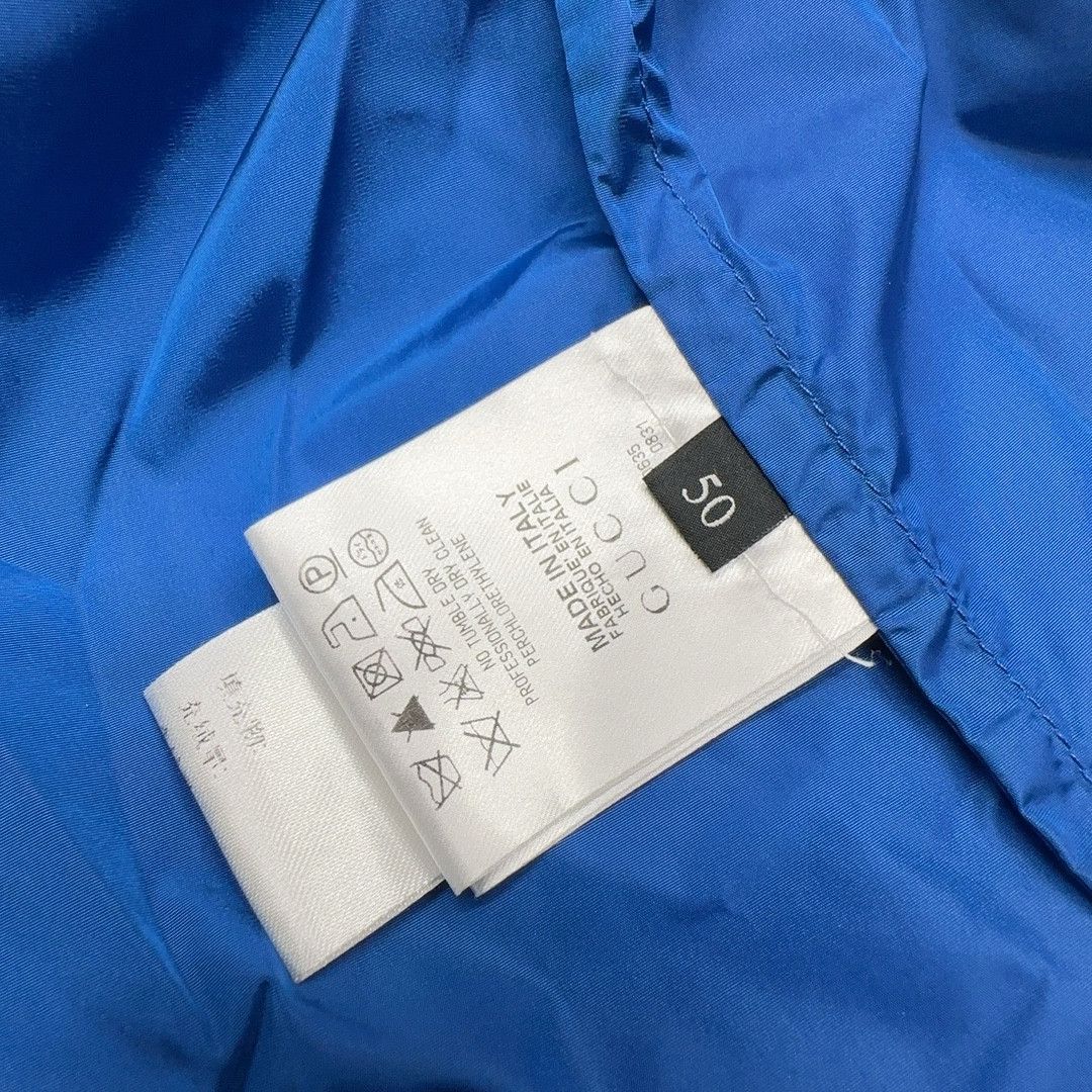 Gucci Gucci Blue Nylon Zip Light Jacket Size M Size US M / EU 48-50 / 2 - 4 Thumbnail