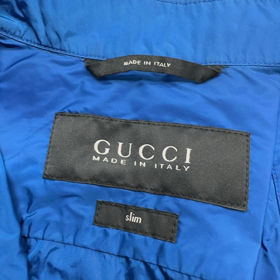 Gucci Gucci Blue Nylon Zip Light Jacket Size M Size US M / EU 48-50 / 2 - 3 Thumbnail