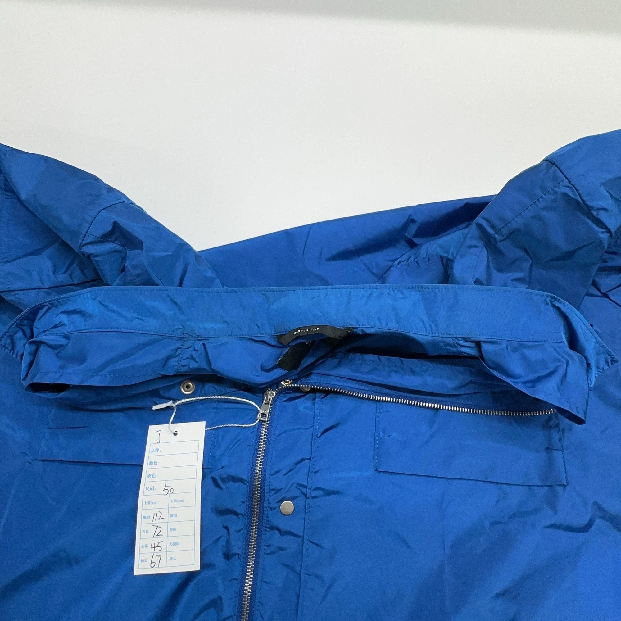 Gucci Gucci Blue Nylon Zip Light Jacket Size M Size US M / EU 48-50 / 2 - 6 Thumbnail