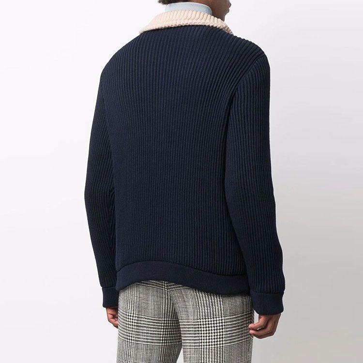 Gucci Gucci Ribbed Zip-Up Knit Cardigan US M Size US M / EU 48-50 / 2 - 6 Thumbnail