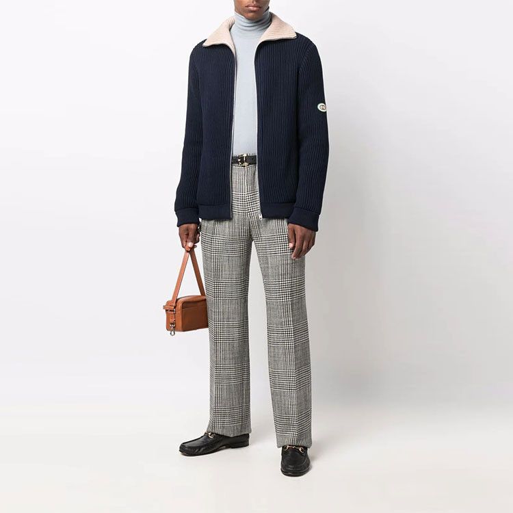 Gucci Gucci Ribbed Zip-Up Knit Cardigan US M Size US M / EU 48-50 / 2 - 5 Thumbnail