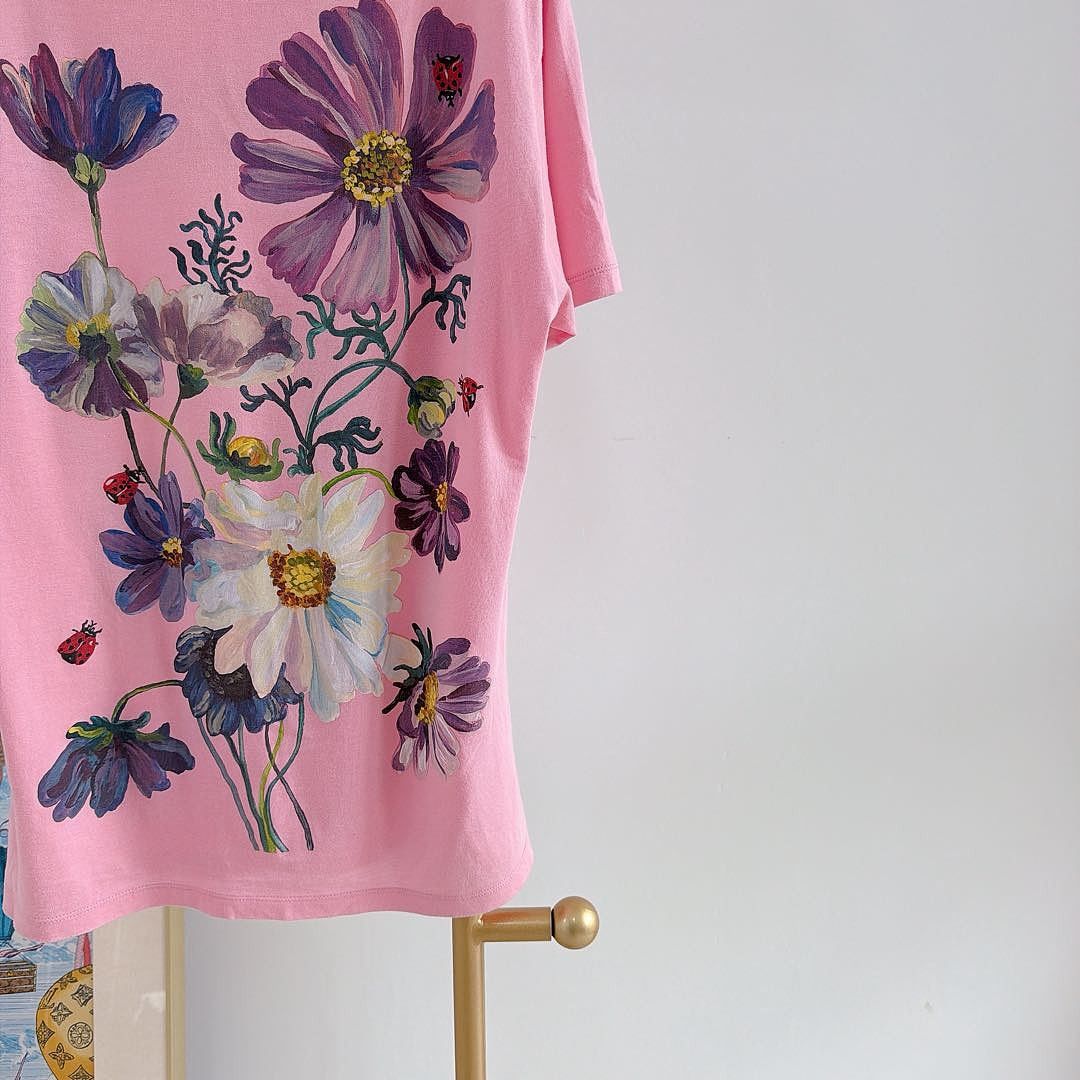 Gucci Gucci Deer Print T-Shirt Pink Size S Size S / US 4 / IT 40 - 8 Thumbnail