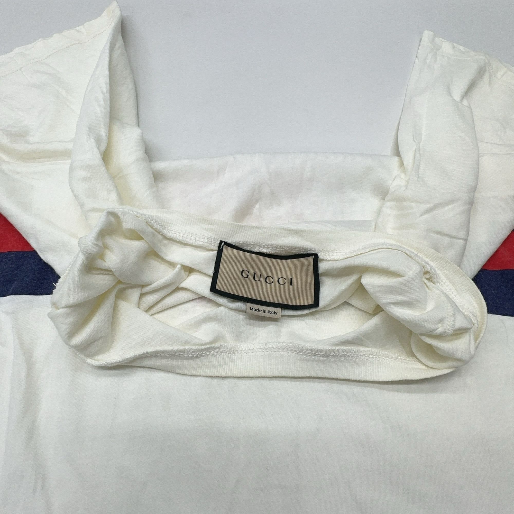 Gucci Gucci Logo Stripe T-Shirt Size M Size US M / EU 48-50 / 2 - 6 Thumbnail