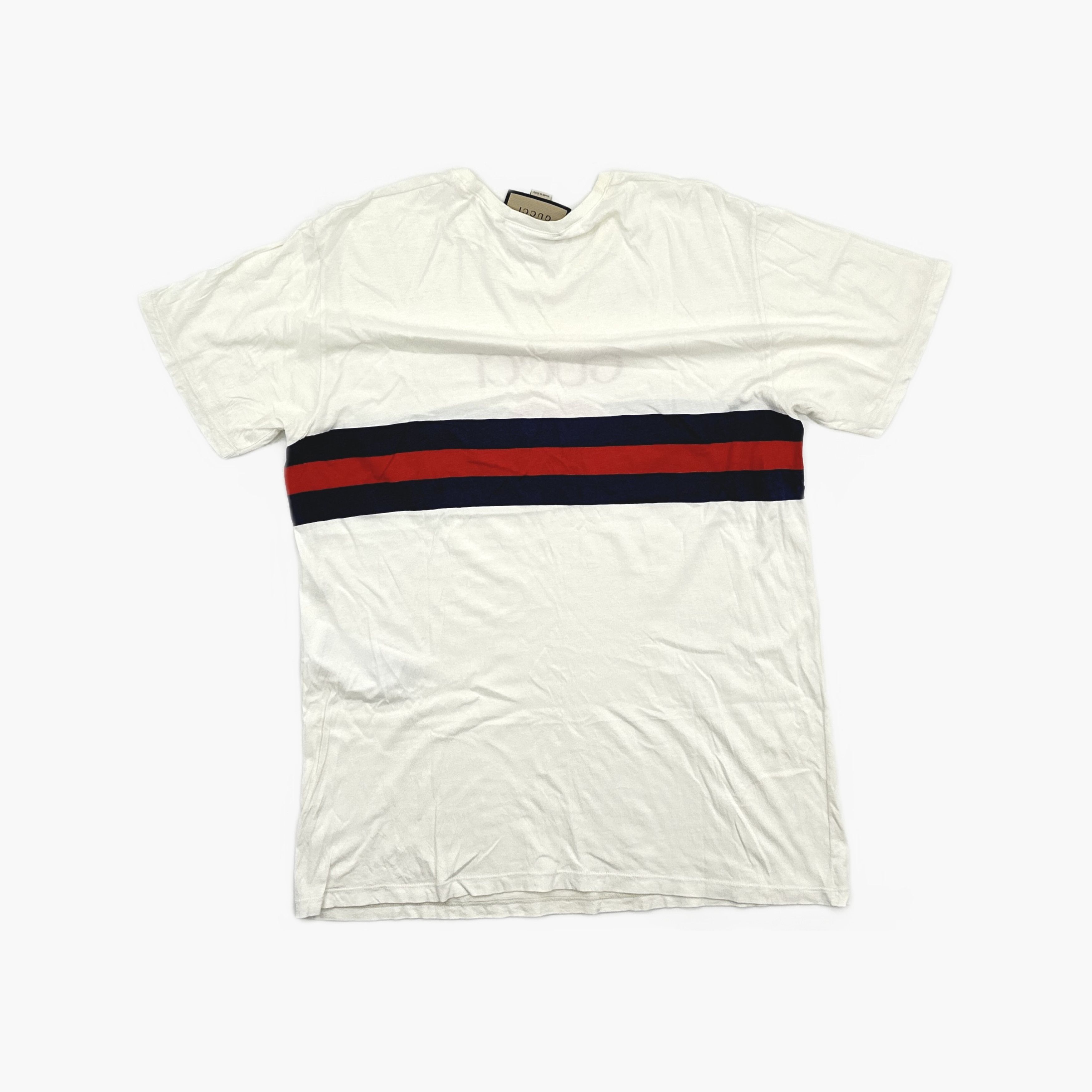 Gucci Gucci Logo Stripe T-Shirt Size M Size US M / EU 48-50 / 2 - 2 Thumbnail