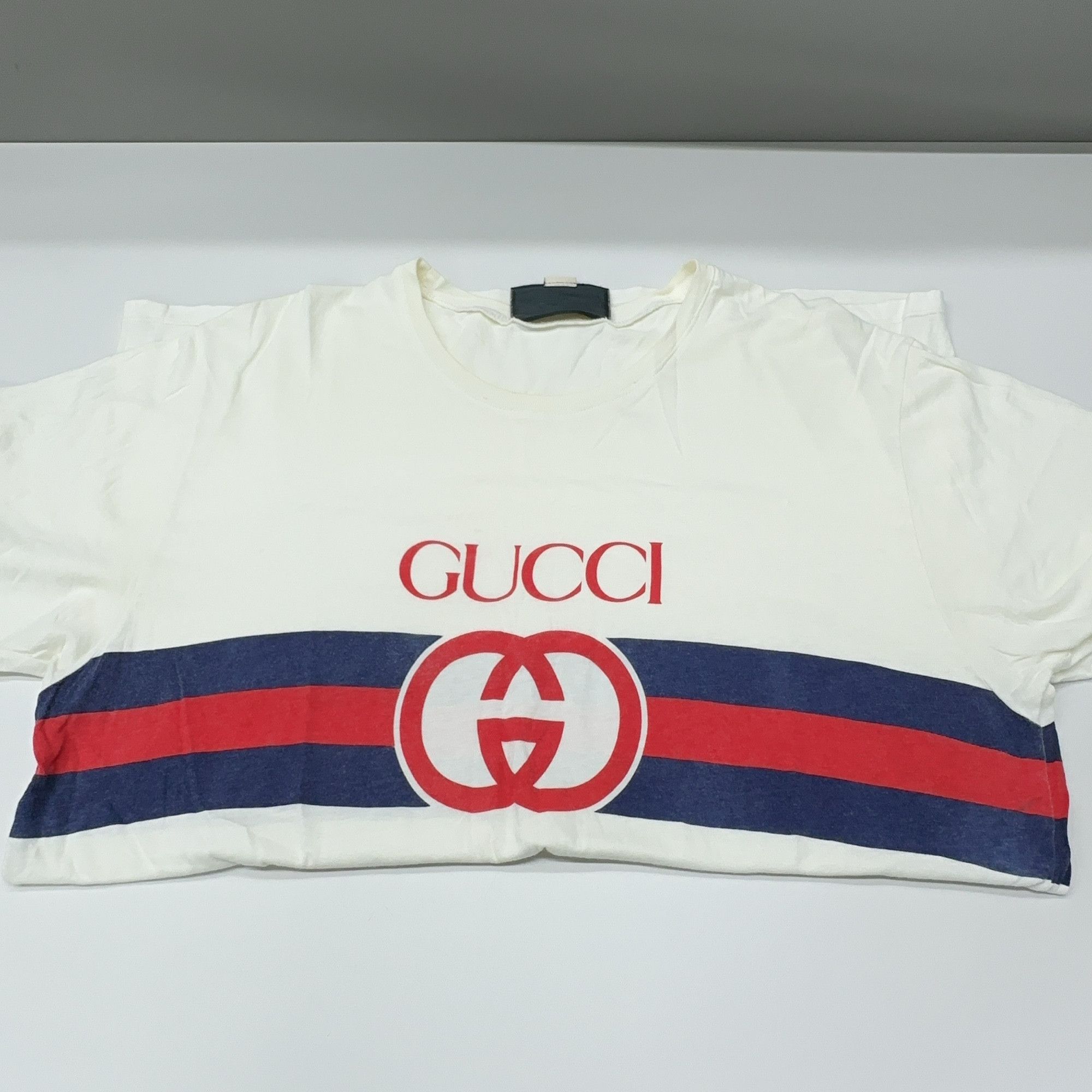 Gucci Gucci Logo Stripe T-Shirt Size M Size US M / EU 48-50 / 2 - 10 Thumbnail