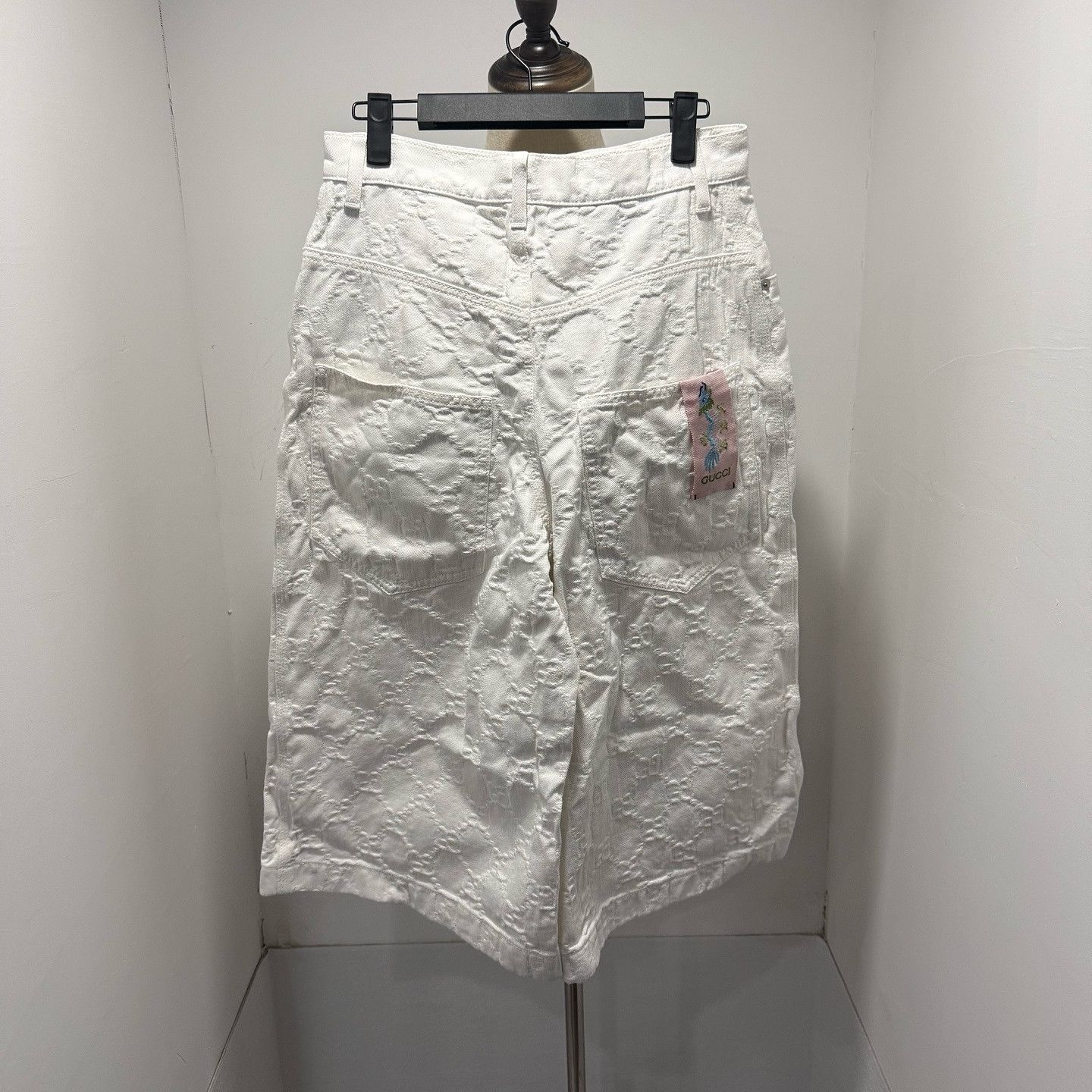 Gucci Gucci GG Jacquard Denim Shorts Size 25 Size 25" / US 0 / IT 36 - 2 Thumbnail