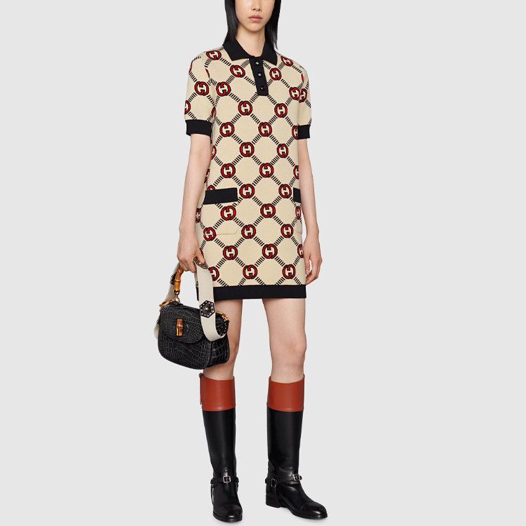 Gucci Gucci Interlocking G Polo Mini Dress Size XXS Size XXS / US 00 / IT 34 - 8 Thumbnail
