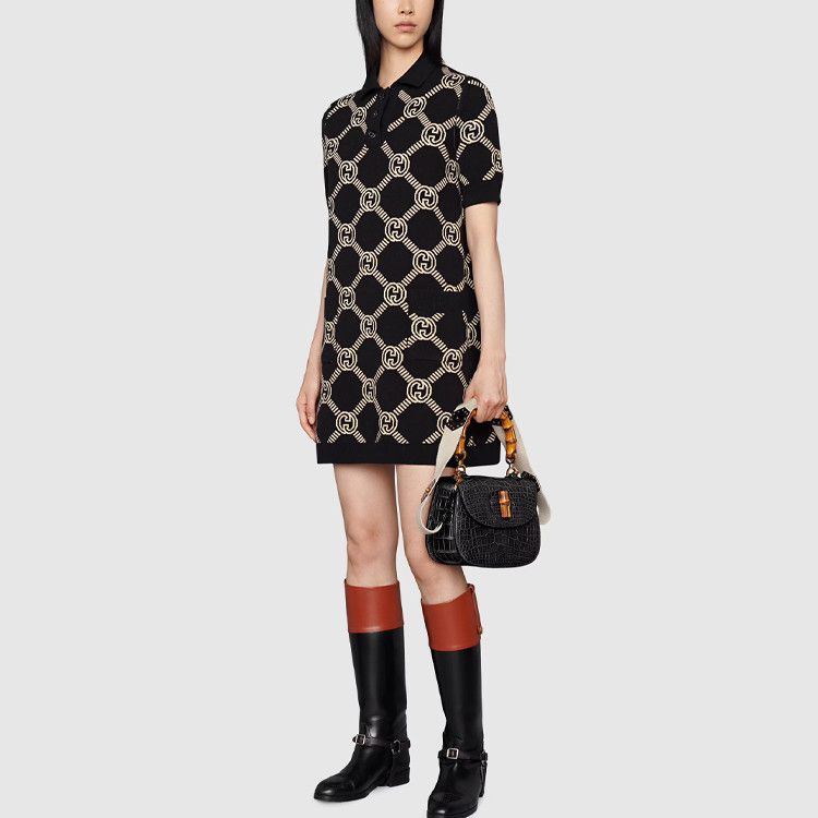 Gucci Gucci Interlocking G Polo Mini Dress Size XXS Size XXS / US 00 / IT 34 - 10 Thumbnail