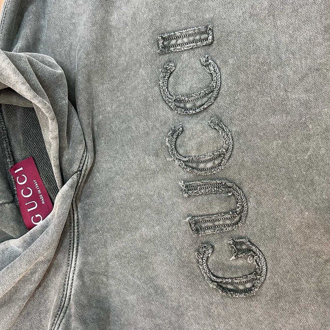 Gucci Gucci Embroidered Cotton Hoodie Size M Size M / US 6-8 / IT 42-44 - 6 Thumbnail