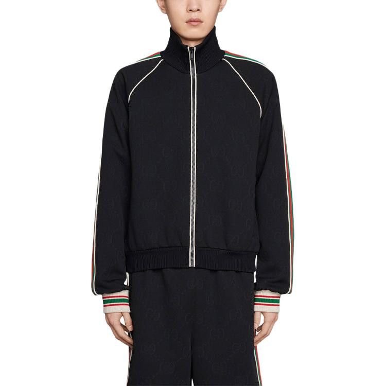 Gucci Gucci GG Jacquard Webbing Track Jacket Size M Size US M / EU 48-50 / 2 - 5 Thumbnail