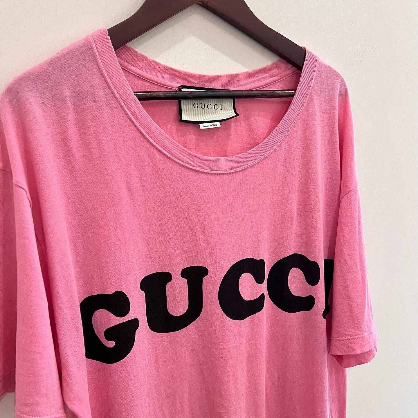Gucci Gucci Pink Logo T-Shirt Size M Size M / US 6-8 / IT 42-44 - 9 Thumbnail