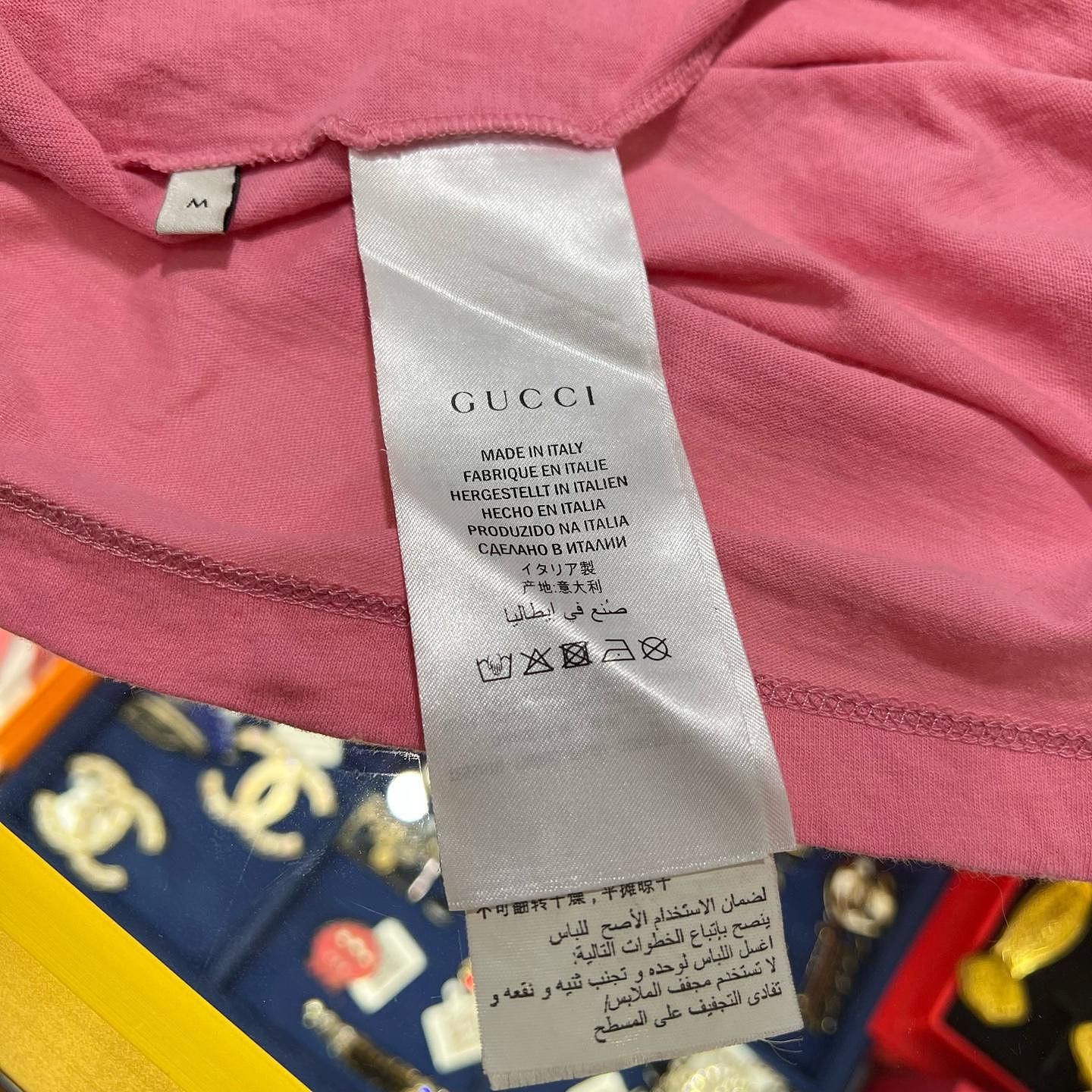 Gucci Gucci Pink Logo T-Shirt Size M Size M / US 6-8 / IT 42-44 - 4 Thumbnail