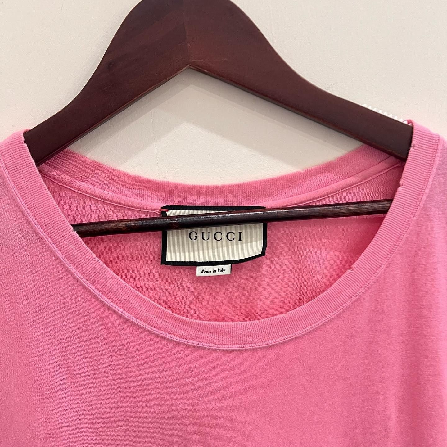 Gucci Gucci Pink Logo T-Shirt Size M Size M / US 6-8 / IT 42-44 - 7 Thumbnail