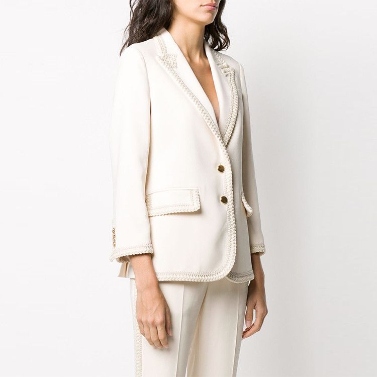 Gucci Gucci Braided Trim Blazer Size 36 Size XS / US 0-2 / IT 36-38 - 9 Thumbnail