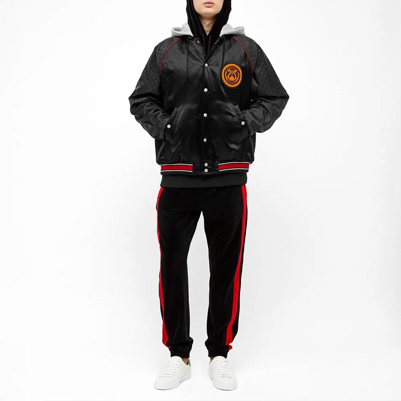 Gucci Gucci GG Lyre Patch Hooded Bomber Size 46 Size US S / EU 44-46 / 1 - 14 Thumbnail